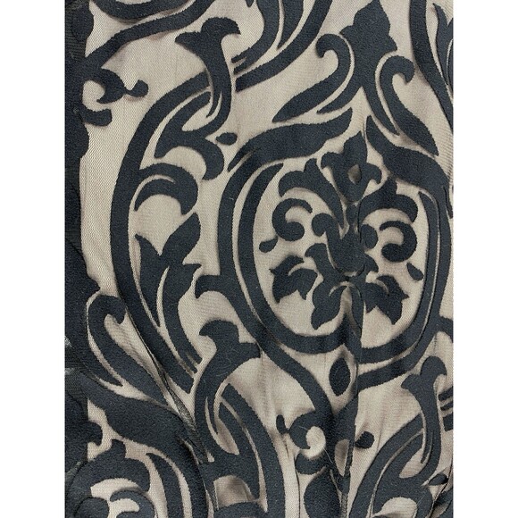 Soieblu Black Lace Overlay Beige Lining Dress Size Medium Romantic Whimsigoth - Picture 16 of 16